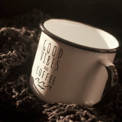 Caneca Good Vibes and Coffee